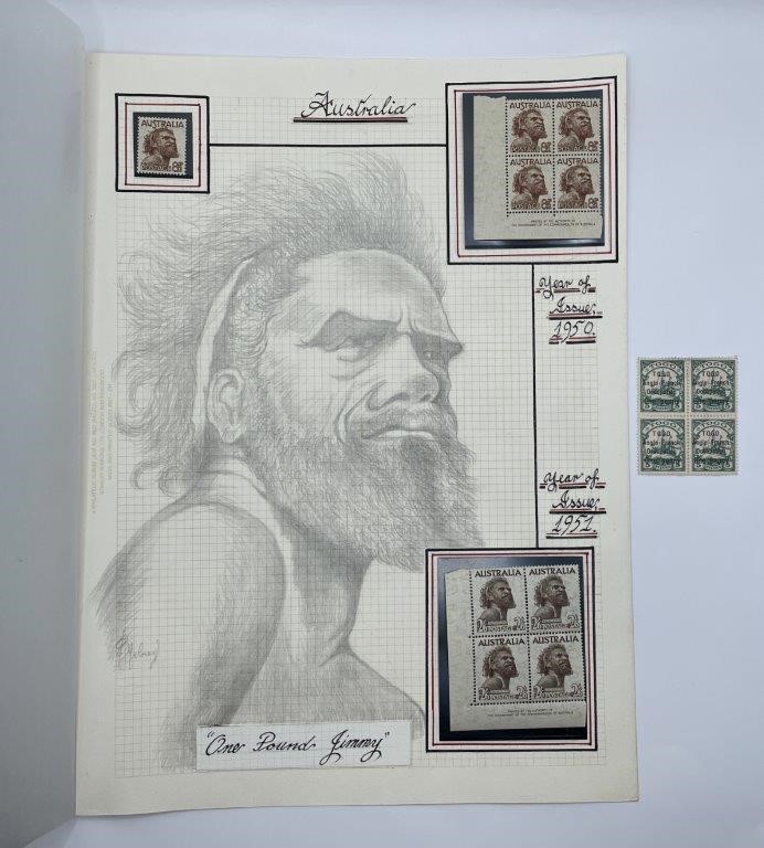 Approx. 10 x Asstd AU & France Commemorative stamps C.1914-52