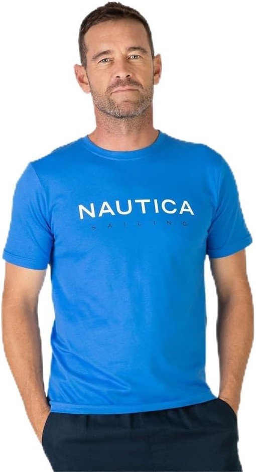 NAUTICA Men's Jax T-Shirt, Size XL, Blue, NAN1I00791. RRP: $64.95 Buyers N