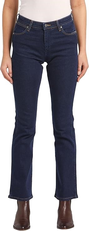 WRANGLER Women's Mid Waist Bootcut Jeans, Size 6, Original Rinse, W/091040/