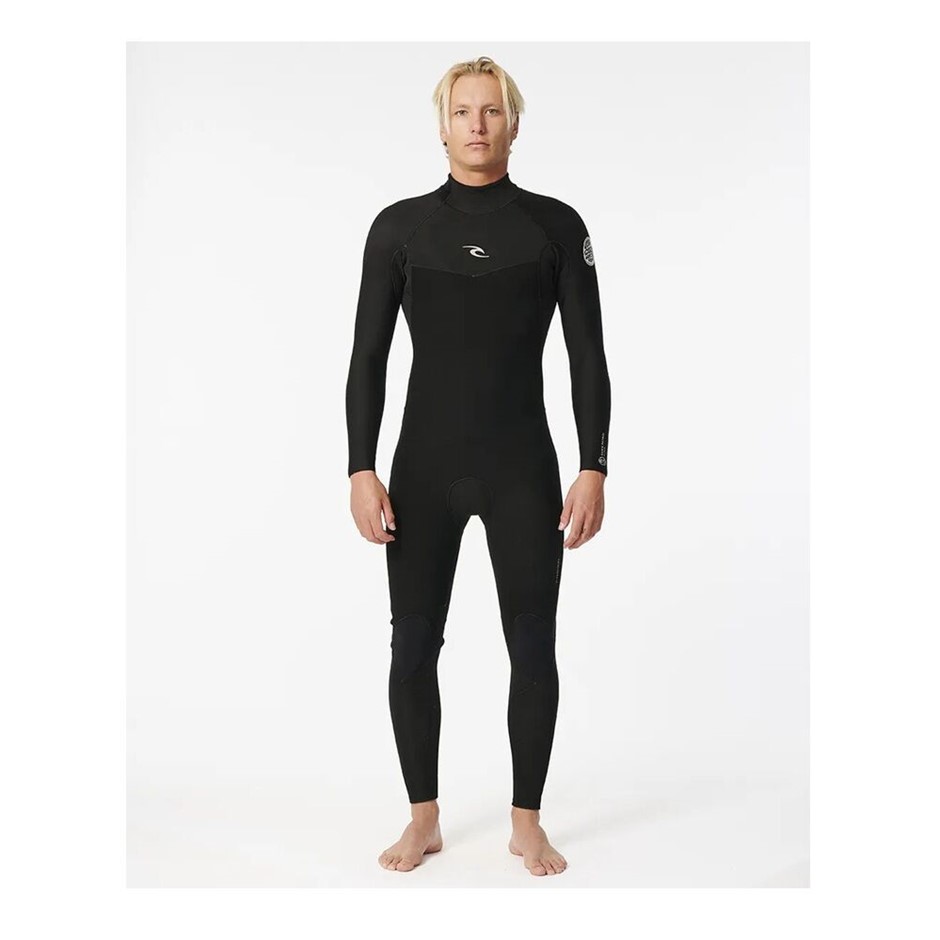 RIP CURL Men's Dawn Patrol 3/2mm  Back Zip Steamer Wetsuit, Size 2XL, Black