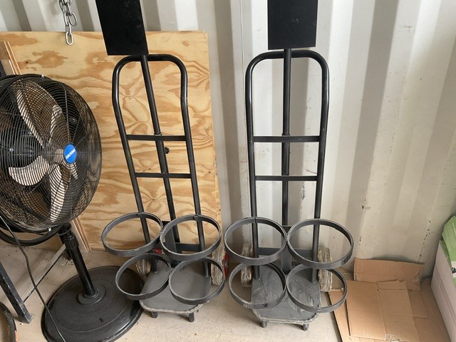 2 x Oxy Bottle Trolleys