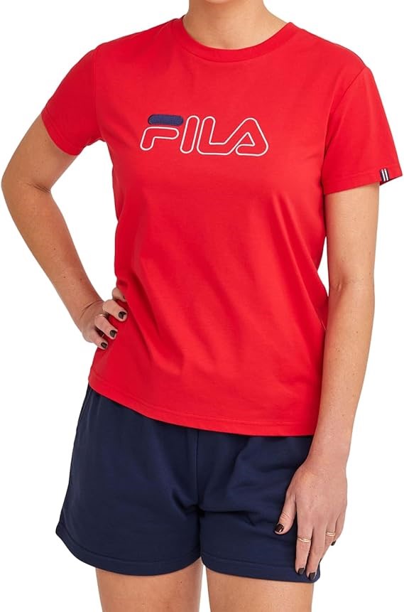 FILA Women's Classic 2.0 Tee, Red, Size 2XS, AST22329. RRP: $50. Buyers No