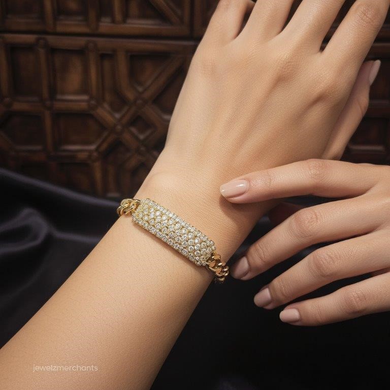 14k/Italy stamped Yellow Gold Filled  Bracelet -19cm