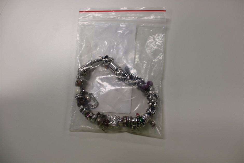 Silver Coloured Charm Bracelet