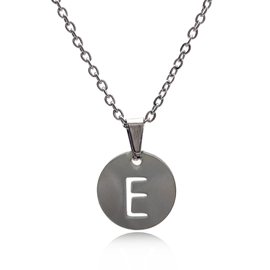 8mm Multi & Antique Silver Spacer Bead Letter 'E' Bracelet.