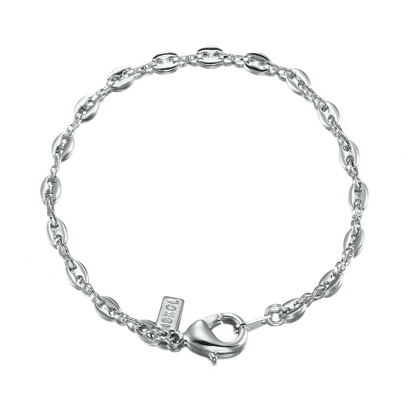 BIJ'OR-5" 925 Sterling Plated Marine Anchor Child Bracelet w/ Clasp,RRP $30