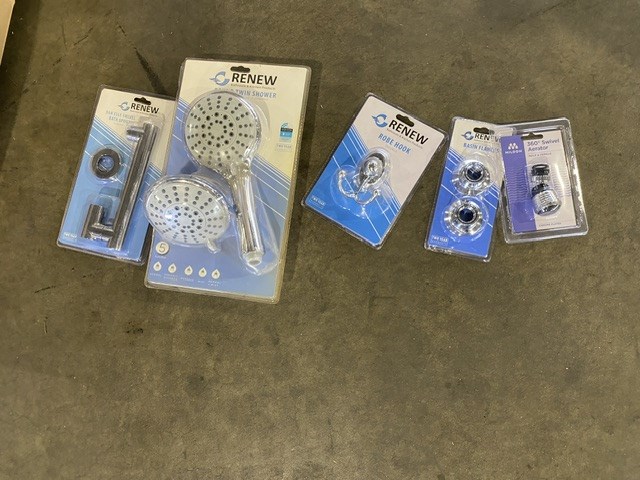 <p>Large Qty of Unused Assorted Bathware Accessories </p>