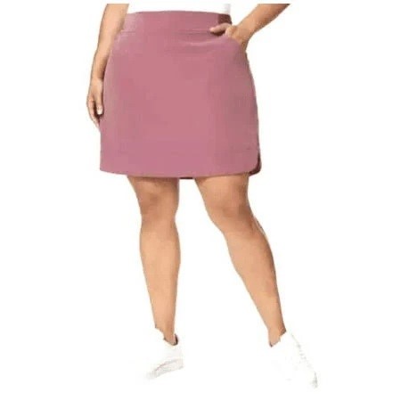 32 DEGREES Women's Stretch Woven Elastic Waistband Skort, Size XL, Pink. B