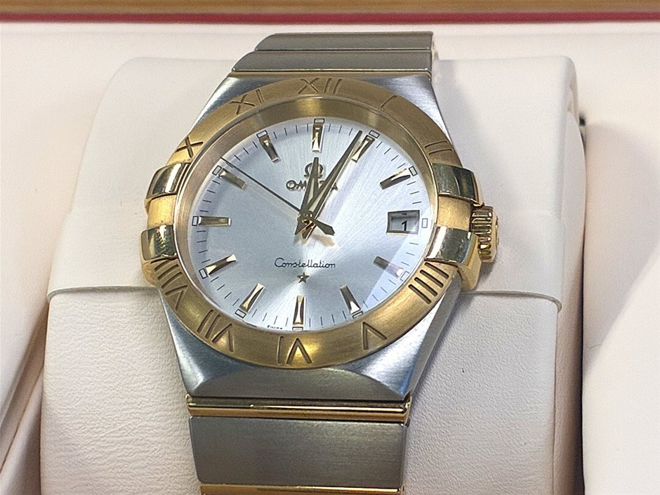 Omega Constellation Steel and Gold Mens Watch