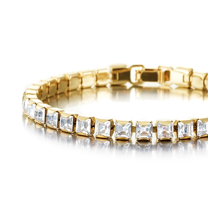BIJ'OR-7 Inch, 18ct Tennis Bracelet SWAROVSKI® Crystals,RRP $150