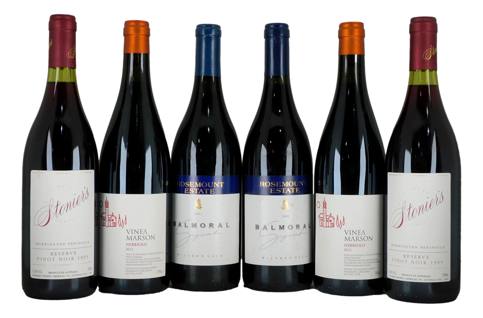 Pack of Assorted Red Wine (6x 750mL), Multi Region.
