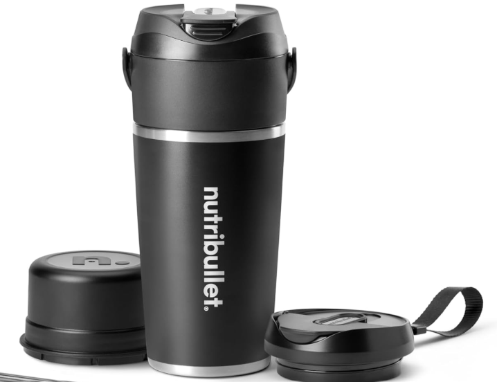 NutriBullet Flip, Black, USB-C Rechargeable Portable Blender, Blender, with