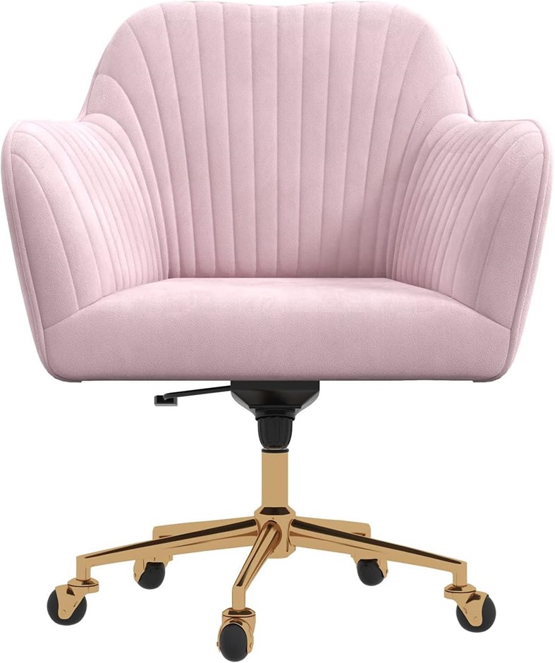 CASA DECOR Chair Arles Velvet Polyester Curved Padded Armrests Indoor Furni