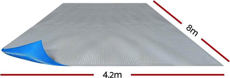AQUA BUDDY Pool Cover Silver Blue 500 Micron 8x4.2m Swimming Pools Covers,