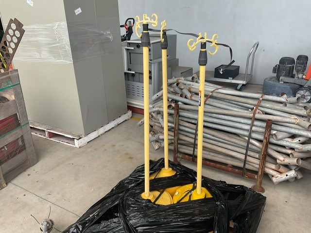 <p>Electrical Cord Stands x 3</p>