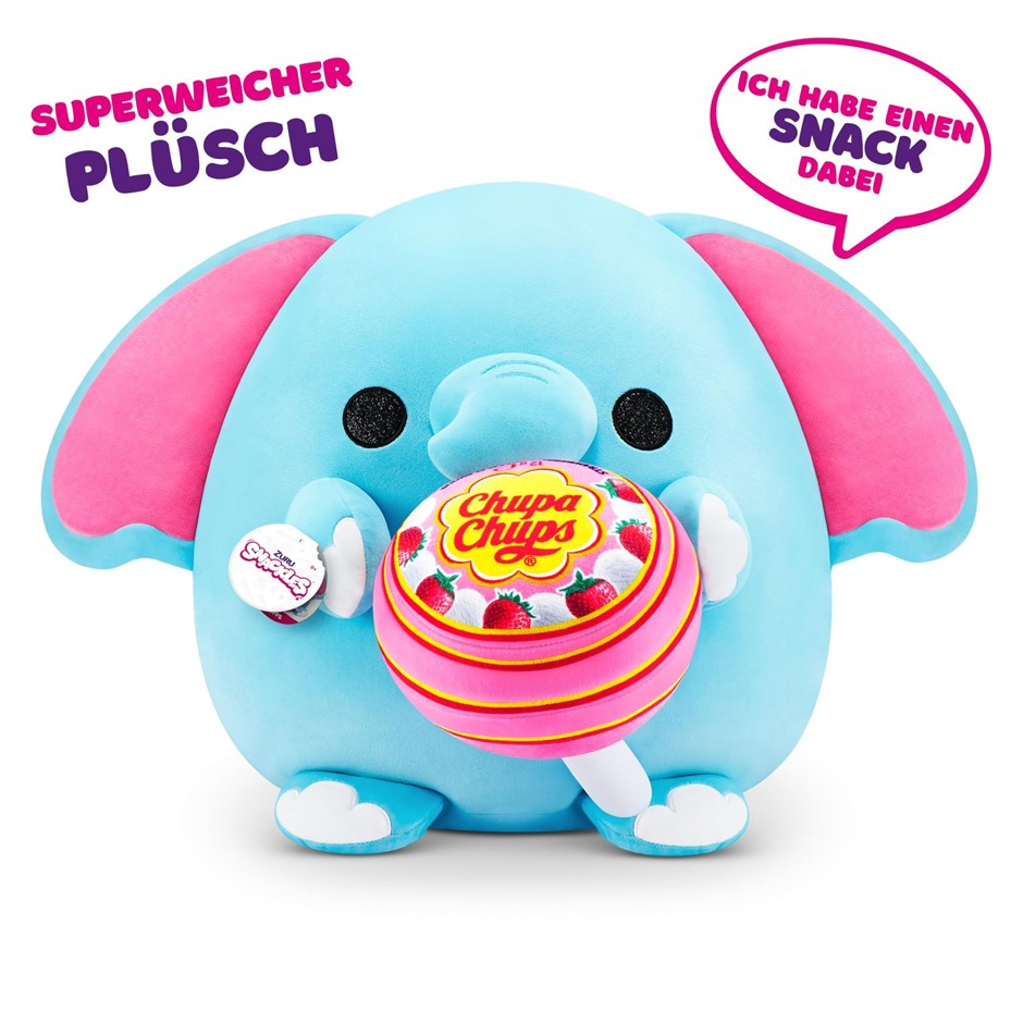 Snackles (Chupa Chup) Elephant Super Sized 14 inch Plush by ZURU
