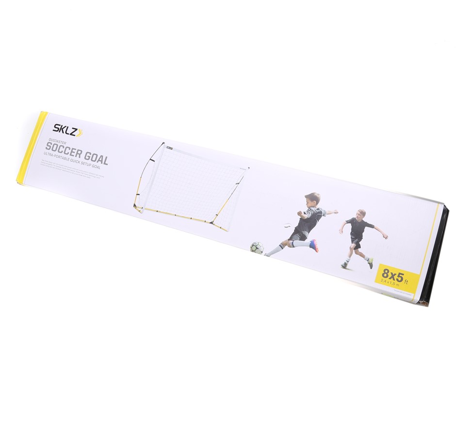 SKLZ Quickster Portable Soccer Goal 8ft x 5ft. NB: Damaged packaging.