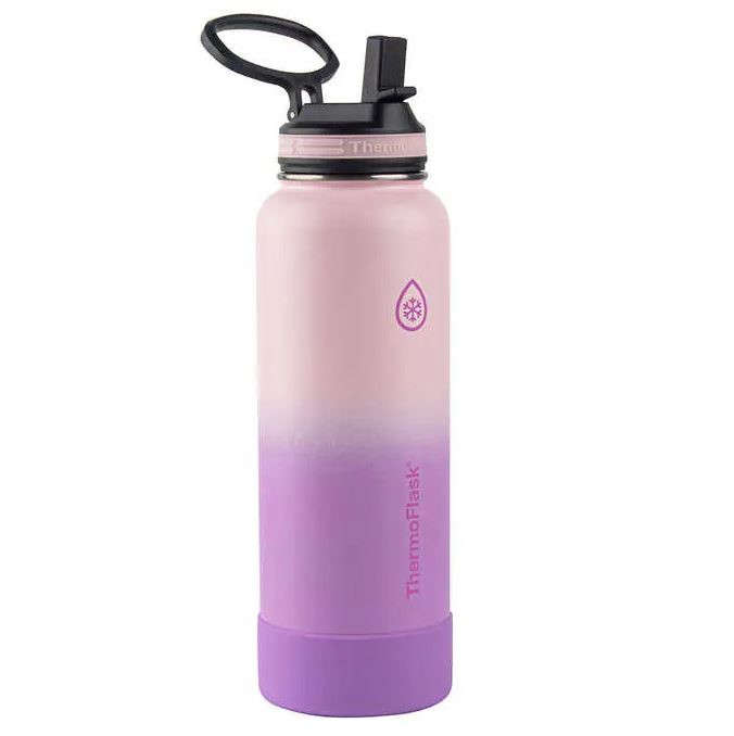 2 x THERMOFLASK Stainless Steel Bottle, Purple/Pink Gradient, 1.2L. N.B: No