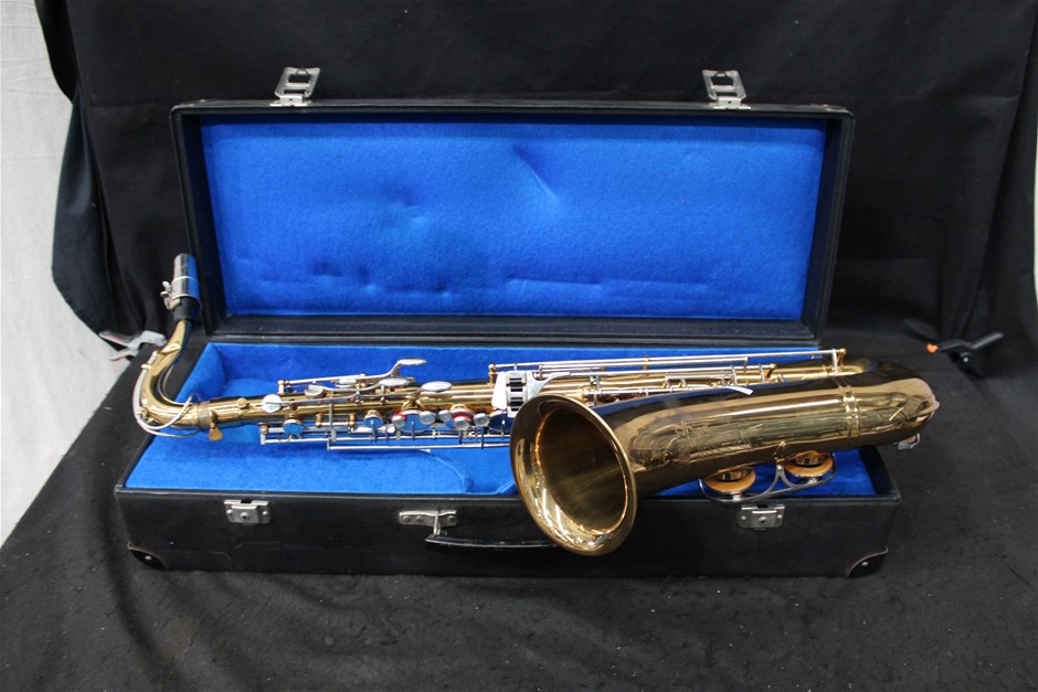 Saxophone in Black Case
