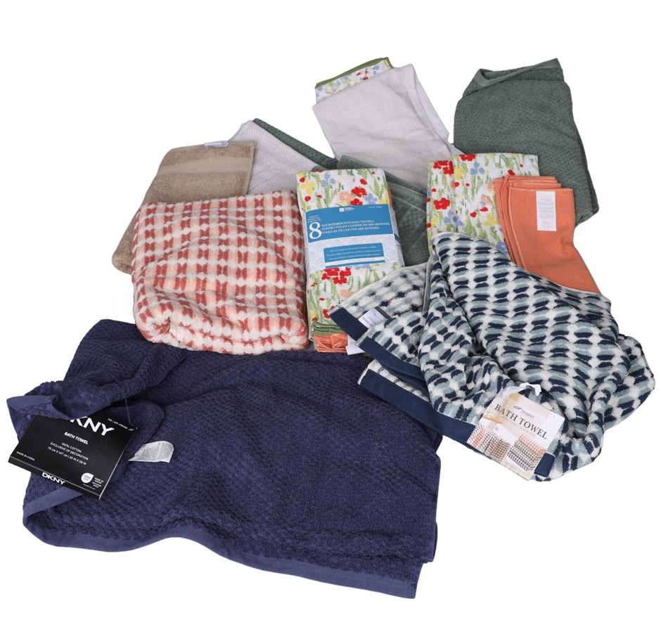 20 x Assorted Bath & Kitchen Towels.