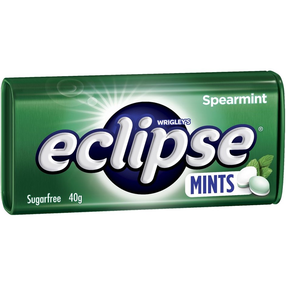 19 x WRIGGLEY'S Eclipse Mints, Spearmint, 40g.