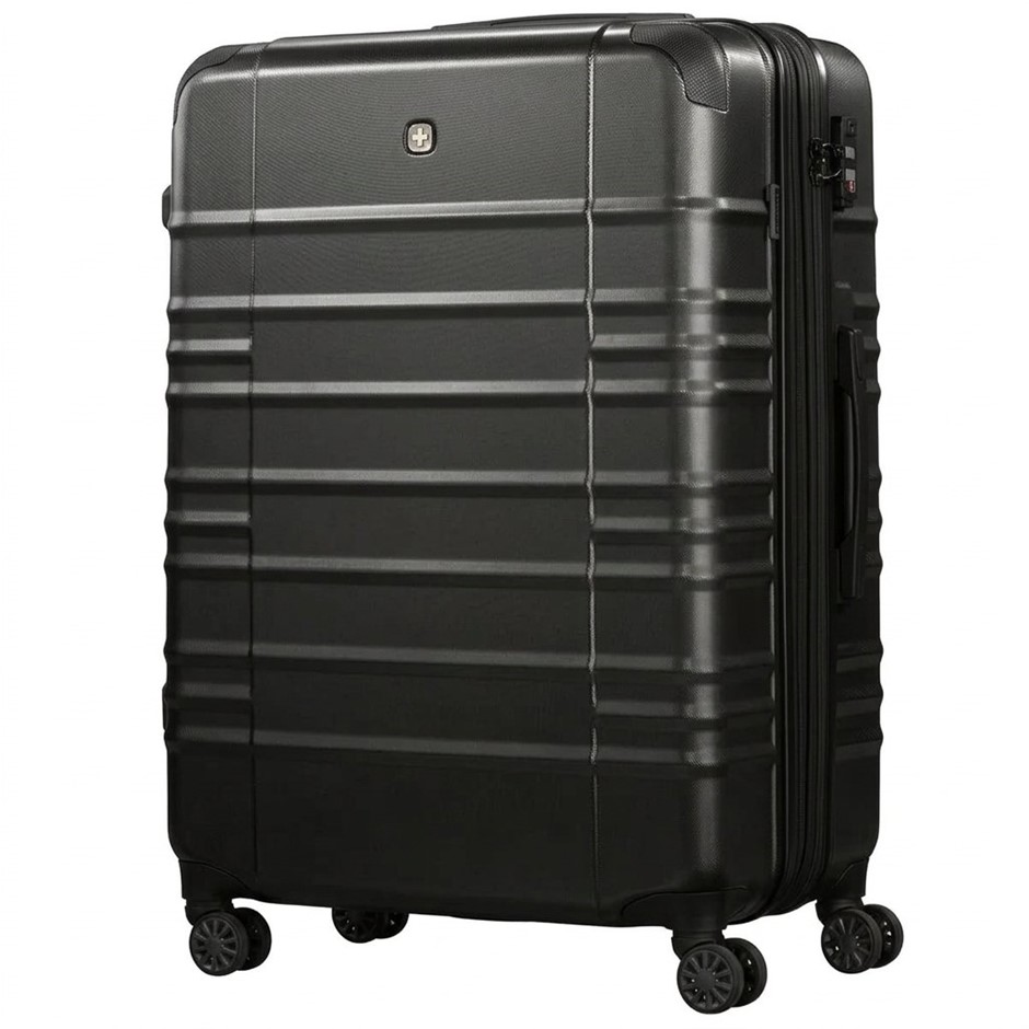 WEGNER Latitude Hardside Luggage Case, Large 77.5cm, Black