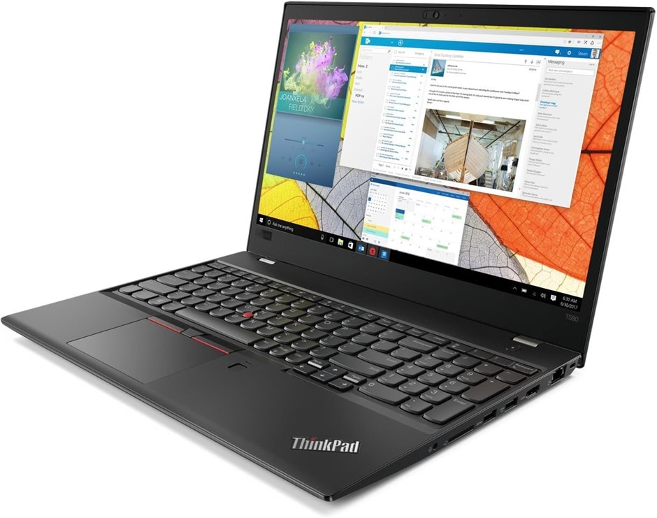 Lenovo ThinkPad T580 15.6" Display Laptop, 2GB RAM 256GB SSD, Black
