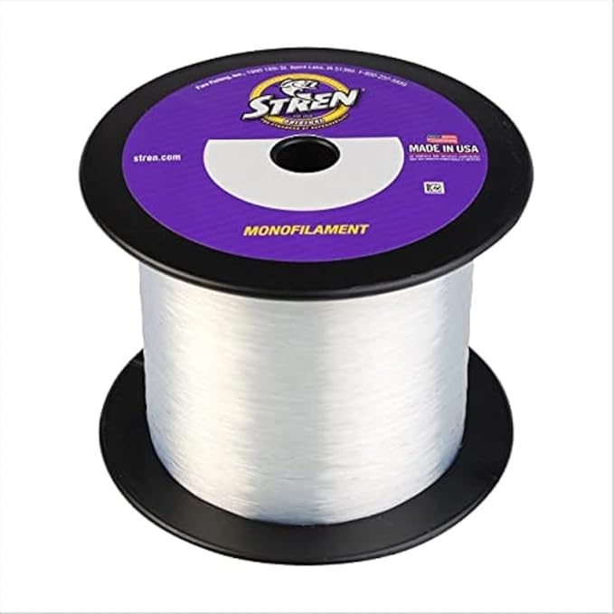 STREN Original Monofilament Fishing Line Clear Blue Fluorescent. NB: Has be