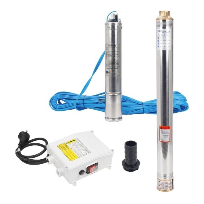 SDM Stainless Steel Bore Water Pump Deep Well 1.1KW/1.5HP, Cable Length 20M