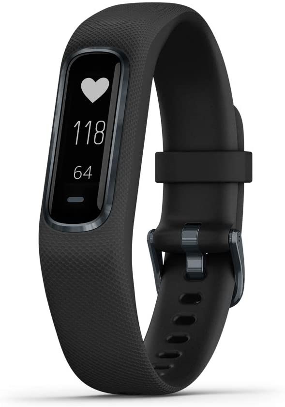 GARMIN Vivosmart 4 Fitness Activity Tracker, Black with Midnight Hardware.