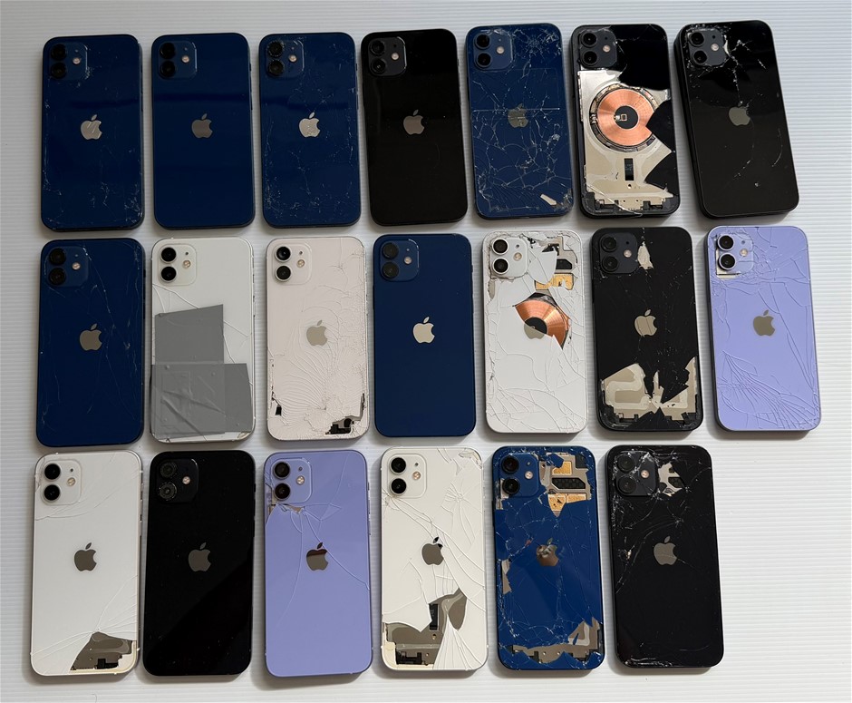 Apple iPhone 12 256Gb / 64Gb Mobile Phones - For Parts (Lot of 20 Units)