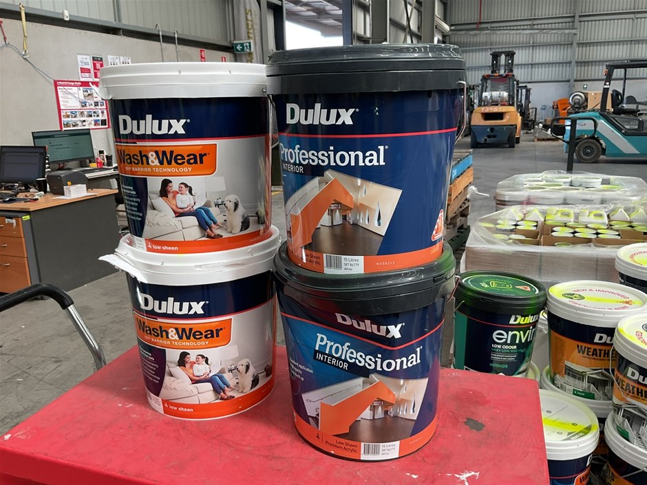 15L Assorted Dulux Paint x 4