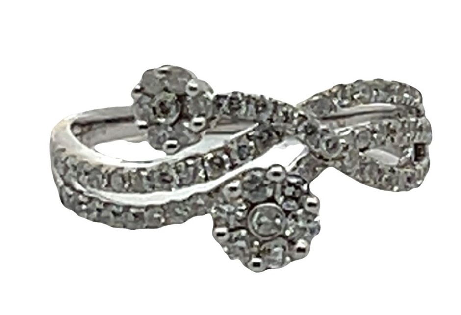 18ct White Gold 0.65ct Diamond Ring