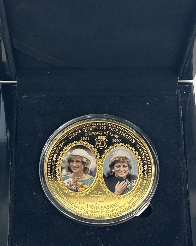 Queen Elizabeth II & Princess Diana 25Th Anniversary Coin