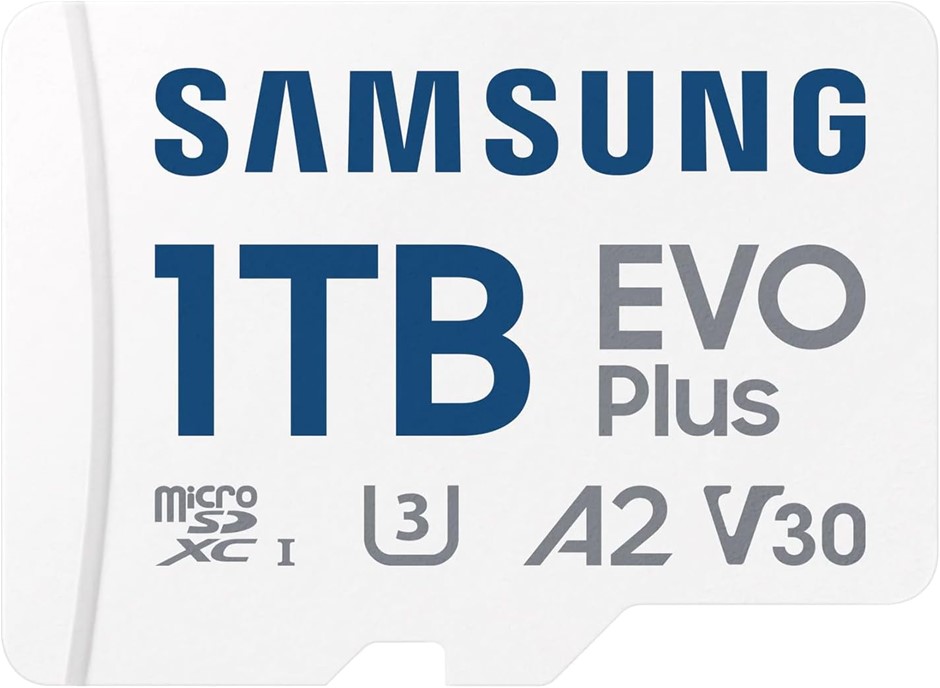 Samsung 1TB EVO Plus Micro SD Memory Card /w Adapter, UHS-1 SDR104, Class 1