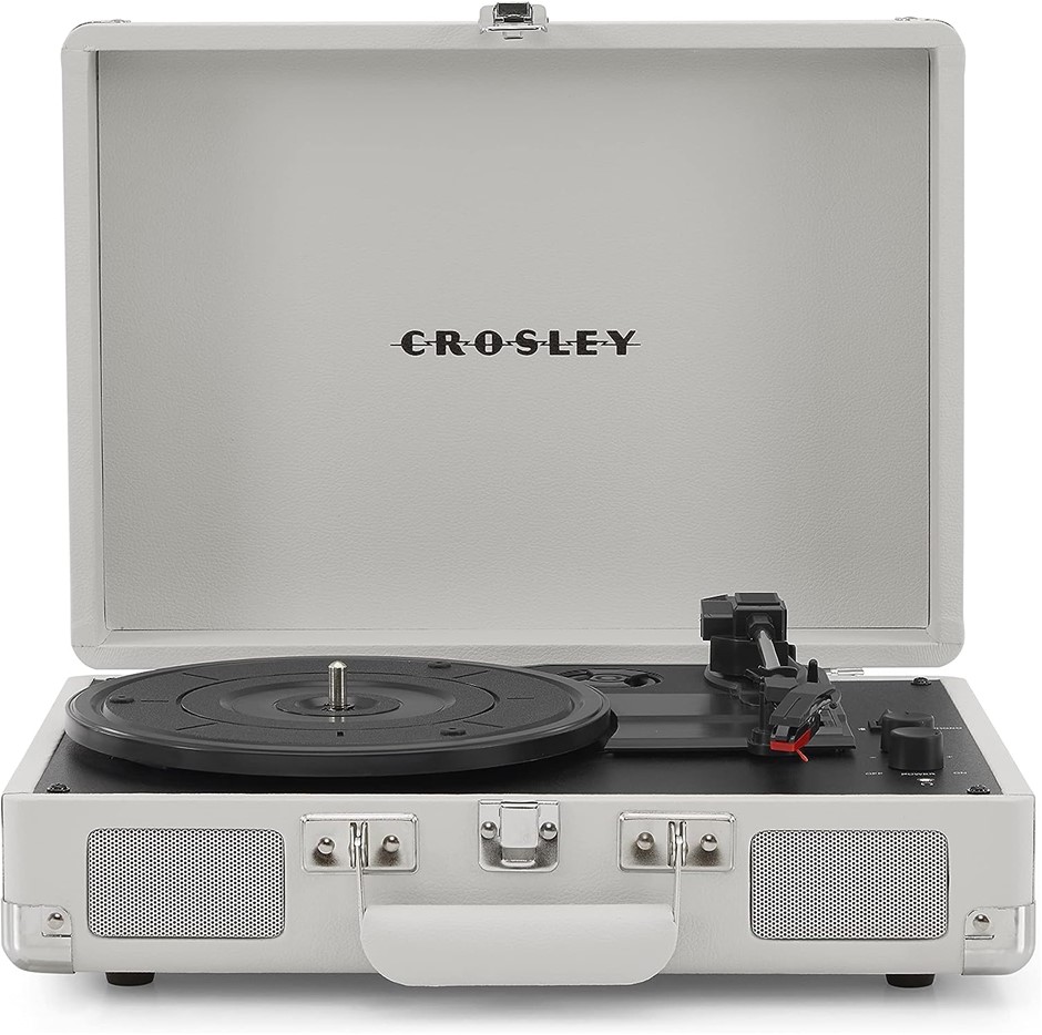 CROSLEY Cruiser Portable Bluetooth Turntable, White Sands. No Sign of Power