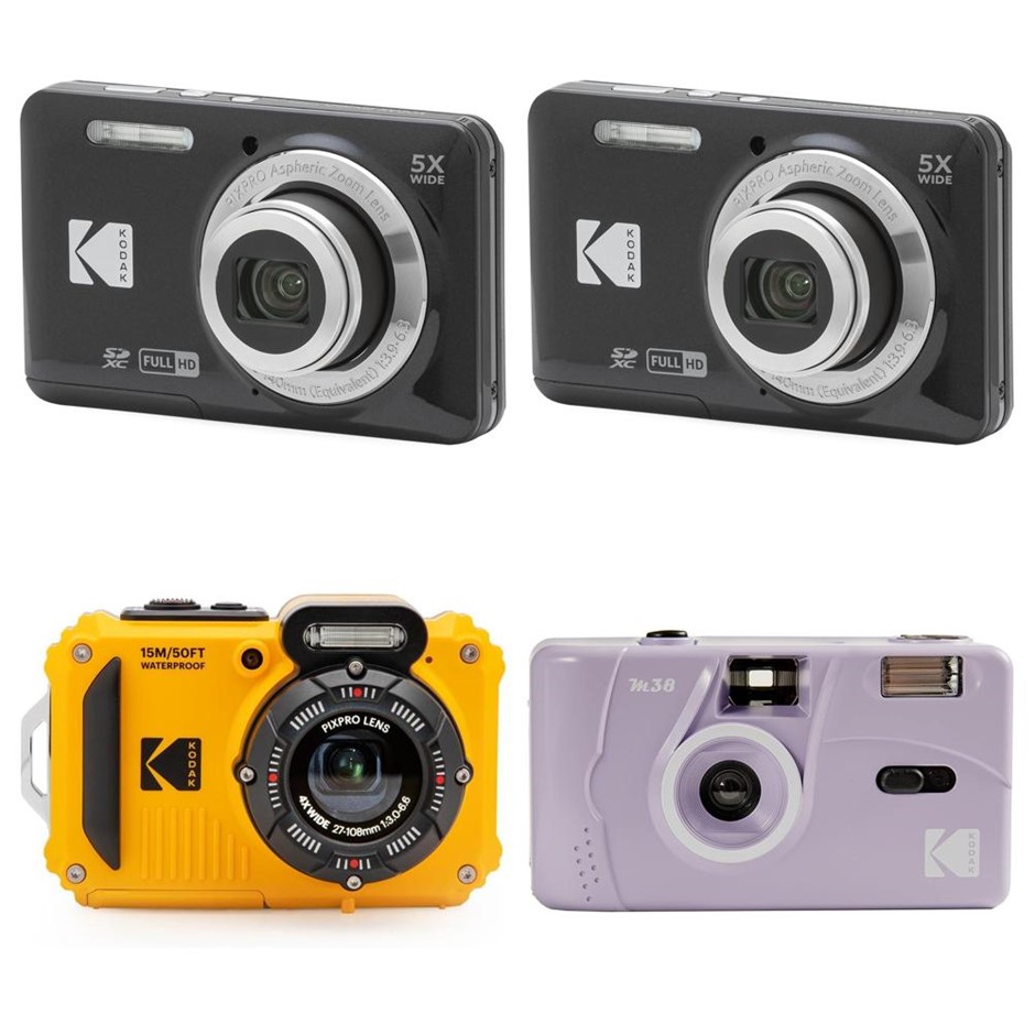 4 x Assorted Cameras. 2 x KODAK PIXPRO FZ55 Digital. 1 x KODAK PIXPRO WPZ2