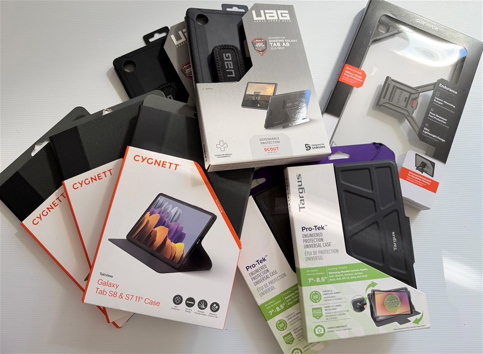 UAG / Survivor / Cygnet / Targus Samsung Tablet cases (Lot of 8)