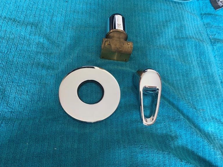 New in Box Wall Mixer, Pin Leaver, DRB, Chrome Finish - Qty 1