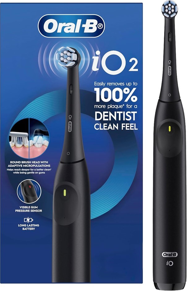 ORAL-B iO Series 2 Electric Toothbrush Black NB: minor use, no brush head.