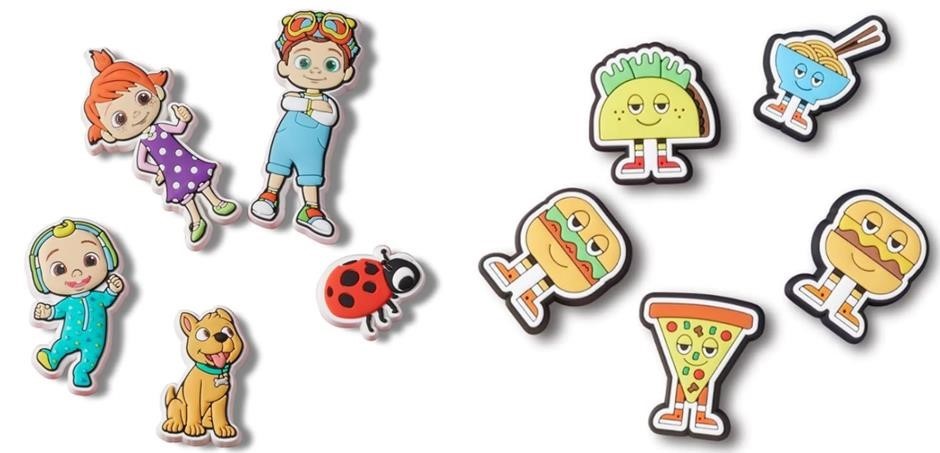 BUNDLE OF Crocs Jibbitz Cartoon Character Shoe Charms, CoComelon and Chill