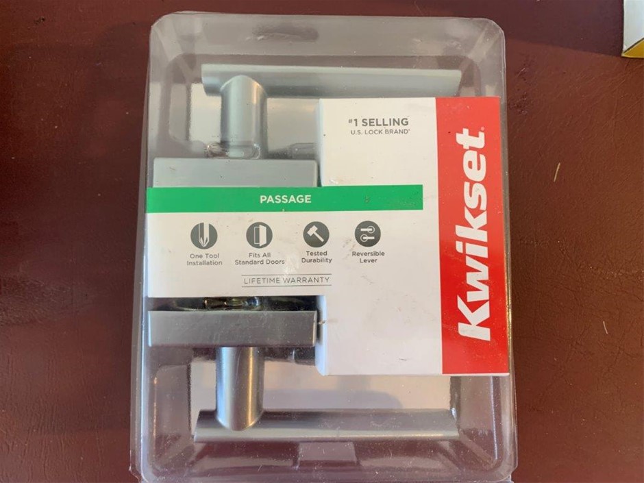 New in Packaging Kwikset Pa Stainless Steelage Levers - Qty 5