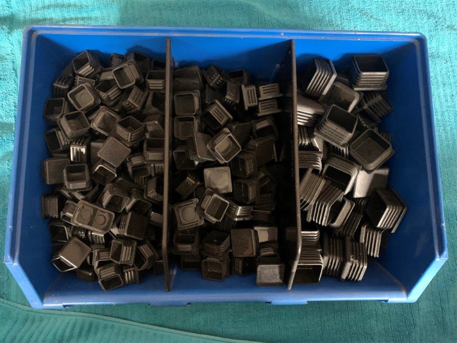Large Quantity of Square Black Plastic End Caps