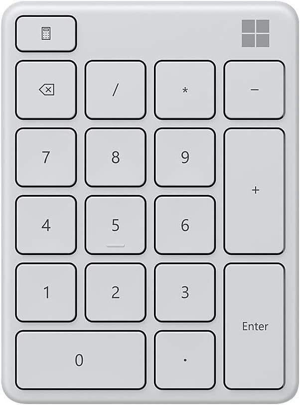 0041-5062607 · Microsoft Bluetooth Number Pad (23O-00021) - Glacier.