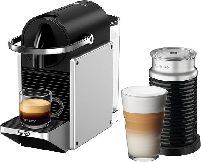 DE'LONGHI Nespresso Pixie & Aeroccino3 EN127SAE, Capsule Coffee Machine wit
