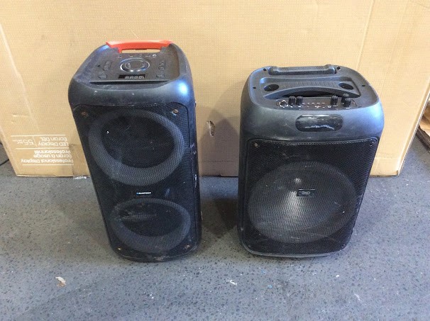 Portable Party Speaker w/ Trolley (Lot of 2)