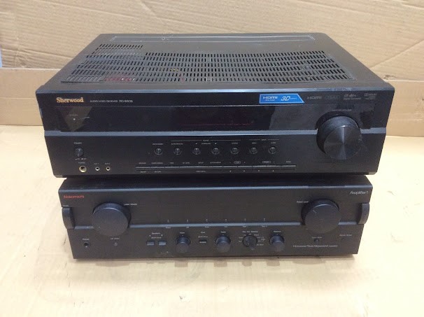 Sherwood RD-6506 Audio/Video Receiver& 1 Amplifier (Lot of 2)
