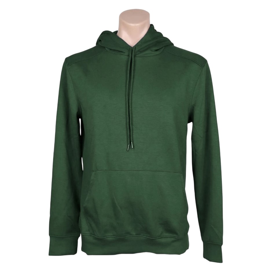 BOSTON TRADERS Men's Soft Hoodie, Green. 
Large