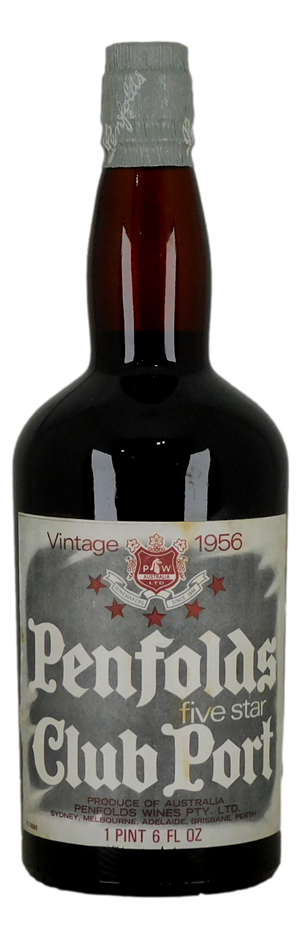 Penfolds Club `Five Star` Tawny Port 1956 (1 x 1 PT 6 FL OZ) Barossa, SA.