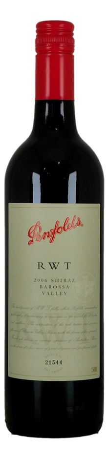 Penfolds `RWT` Shiraz 2006 (1 x 750mL), Barossa, SA.